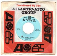 Disque De Albert King - Born Under A Bad Sign - Stax 45.217 - 1967 - - Blues