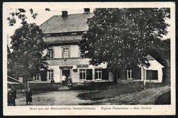 C5596 - Lichtenau Niederlichtenau - Gruß Aus Der Blechschänke - Gaststätte Restaurant Kneipe - A. Weidner Frankenberg - Frankenberg