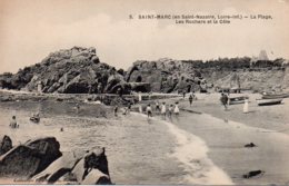 Cpa Saint Marc La Plage Les Rochers La Côte. - Andere & Zonder Classificatie