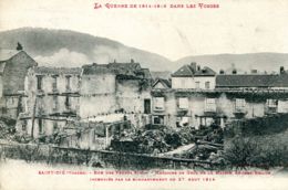 N°73063 -cpa Saint Dié -guerre 1914- Après Bombardement- - Saint Die