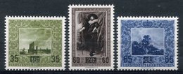 1954  - LIECHTENSTEIN -ART - TABLEAUX-SURCHARGED- 3 VAL. - M.N.H..- LUXE ! ! - Unused Stamps
