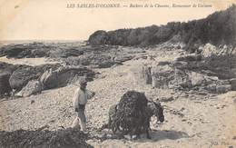 85-LES-SABLES-D'OLONNE- ROCHERS DE LA CHAUME, RAMASSEUR DE GOËMON - Sables D'Olonne