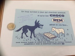 Buvard "CHOCO REM - REIMS " (loup, Mouton) - Sucreries & Gâteaux