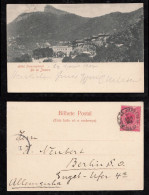 Brazil Brasil 1902 Picture Postcard Rio De Janeiro Hotel Internacional Santa Teresa To Germany - Lettres & Documents