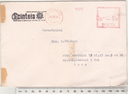 Romania Scanteia Newspaper Envelope , 1965 Circulated - Metter Stamp - Poststempel (Marcophilie)