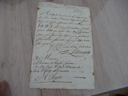 Lettre De Voiture Roulage Manuscrit Commerce  18/10/1738 Pierre Balmont Diligence Marcs Pour Veynes Basses Alpes - Verkehr & Transport