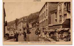 - CPSM LE MONT-DORE (63) - Avenue De Clermont Et Avenue De La Gare 1957 (HOTEL DES SOURCES) - - Le Mont Dore