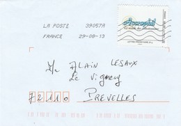 MONTIMBRAMOI ACCROPHIL 20G SUR LETTRE ENTIERE 2014 - Storia Postale