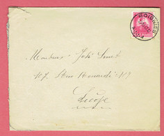 OJ - Lettre Obli Soignies 1947 Sur 749 Vers Liège - Enveloppes-lettres