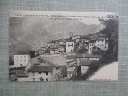 CPA 06 VALLEE DE LA VESUBIE BELVEDERE ET LE TOURNAIRET VUE PRISE DE L'HOTEL BELLEVUE - Belvédère