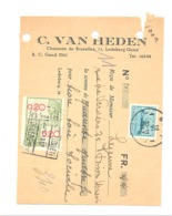 Reçu - C. VAN HEDEN à Ledeberg Gent / Gand 1947 (van) - 1900 – 1949