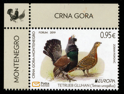 MONTENEGRO/Crna Gora EUROPA 2019 "National Birds" 1v** - 2019