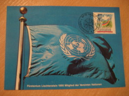 VADUZ 1991 Verienten Nationen Maxi Maximum Card LIECHTENSTEIN UNITED NATIONS UN - Lettres & Documents