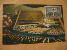 NEW YORK 1956 General Assembly Maxi Maximum Card United Nations UN USA - Storia Postale