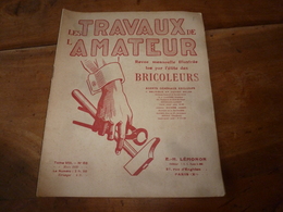 1924 LES TRAVAUX DE L'AMATEUR:Pour (Salade Toute L'année;Chat-épouvantail;Entretien Souliers;Kaléidoscope;Débosseler;etc - Bricolage / Technique