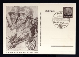 6895-GERMAN EMPIRE-MILITARY PROPAGANDA POSTCARD SOLDIERS In ACTION.1941.WWII.DEUTSCHES REICH.POSTKARTE.Carte Postale - Occupation 1938-45