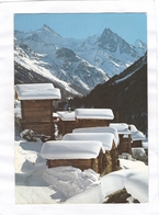 CPSM. 15 X 10,5  -  65506  Mazots à Ayer, Avec Le Zinalrothorn, Le Besso Et L'Obergabelhorn. - Ayer