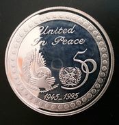 KUWAIT 2 DINARS 1995 SILVER PROOF "50th Anniversary - United Nations 1945-1995" (free Shipping Via Registered Air Mail) - Koweït