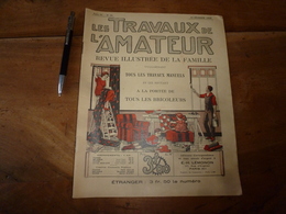 1924 LES TRAVAUX DE L'AMATEUR:(Bascule Et Balançoire Bébé;Petite Forge;Décrottoir;Super-TSF;Reliure;Aiguisage;Lampe ;etc - Bricolage / Técnico