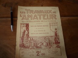 1925 LES TRAVAUX DE L'AMATEUR:(Marionnette Chien-chat;Laquage Bois,carton,et Fer;Chèvrerie;Cadres;Ressemelage Cousu;etc - Bricolage / Technique