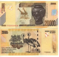 CONGO DEMOCRATIC Republic  20'000 Francs P104b  2013   UNC - République Démocratique Du Congo & Zaïre