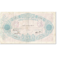 France, 500 Francs, Bleu Et Rose, 1940, 1940-01-18, TB, Fayette:31.57, KM:88c - 500 F 1888-1940 ''Bleu Et Rose''