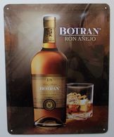 - Plaque Publicitaire En Tôle. RHUM - BOTRAN - - Plaques En Tôle (après 1960)