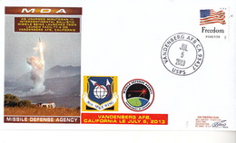 USA 2013  An Unarmed Minuteman III Intercontinental Ballistic Missile Begin Launched  Commemorative Cover - Noord-Amerika