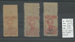 Nord Vietnam, 1949, N° 60/ 62 Cote YT 250€ - Vietnam