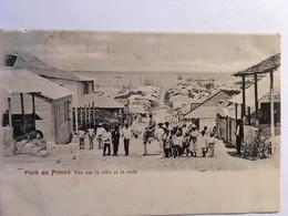 CPA, Haïti, Port Au Prince, Vue Sur La Ville Et La Rade , Animée écrite, Timbre - Haïti