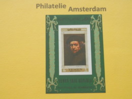 YM AR 1968, IMPERF / REMBRANDT / ARTS / PAINTINGS PINTURAS SCHILDERIJEN: Mi B 755, Bl. B 74 B, ** - Rembrandt