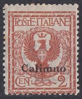 ITALIA - CALIMNO - 1912 - Unificato 1, Nuovo MH, Di Seconda Scelta. - Aegean (Calino)