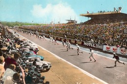 72. CPSM. LE MANS.  Circuit Des 24 Heures, Le Départ, Cachet Postal 1964. - Le Mans