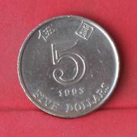 HONG KONG 5 DOLLARS 1993 -    KM# 65 - (Nº28935) - Hongkong