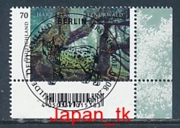 GERMANY Mi. Nr. 3410 Wildes Deutschland - ESST Berlin - Eckrand Unten Rechts - Used - Oblitérés