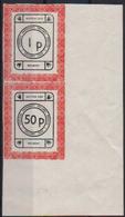 GREAT BRITAIN GB 1971 POSTAL STRIKE MAIL OSBOURNE EMERGENCY DELIVERY SERVICE SUTTON BELMONT IMPERF MARGINAL 1p & 50p NHM - Local Issues