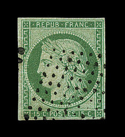 O EMISSION CERES 1849 - O - N°2 - 15c Vert - Petites Marges - Signé Claves - TB - 1849-1850 Cérès