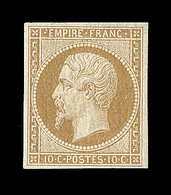 ** NAPOLEON NON DENTELE - ** - N°13A - Gomme Craquelée - Signé - B/TB - 1853-1860 Napoléon III