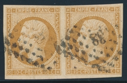 O NAPOLEON NON DENTELE - O - N°13B - Paire - Type II - TF - TB - 1853-1860 Napoléon III
