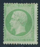 * NAPOLEON DENTELE - * - N°20 - 5c Vert - Char. Marquée - TB - 1862 Napoléon III