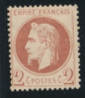 * NAPOLEON LAURE - * - N°26B - TB - 1863-1870 Napoléon III Lauré