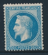 * NAPOLEON LAURE - * - N°29B - 20c Bleu - Comme ** - TB - 1863-1870 Napoléon III Lauré