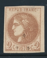 O EMISSION DE BORDEAUX - O - N°40A - 2c Chocolat - Clair - Asp. TB - 1870 Emission De Bordeaux