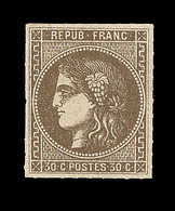 * EMISSION DE BORDEAUX - * - N°47 - 30c Brun - TB - 1870 Emission De Bordeaux