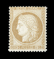 * CERES III ème REPUBLIQUE - * - N°55 - 15c Bistre - TB - 1871-1875 Cérès