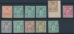 * TYPE SAGE - * - N°61/7 , 69/72 - Tous N. Dentelés - TB - 1876-1878 Sage (Type I)