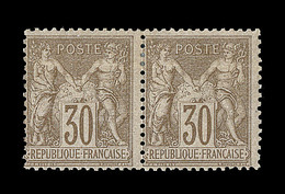 O TYPE SAGE - O - N°68 - Bde De 3 - Signé A. Brun - TB - 1876-1878 Sage (Type I)