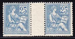 ** TYPE MOUCHON - ** - N°114 - 25c Bleu - Pièce De Luxe - TB - 1900-02 Mouchon