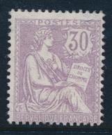 ** TYPE MOUCHON RETOUCHE - ** - N°128 - 30c Violet - Luxe - TB - 1900-02 Mouchon