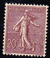 ** TYPE SEMEUSE LIGNEE - ** - N°131 - 20c Brun Lilas Pâle - Luxe - TB - 1903-60 Semeuse Lignée